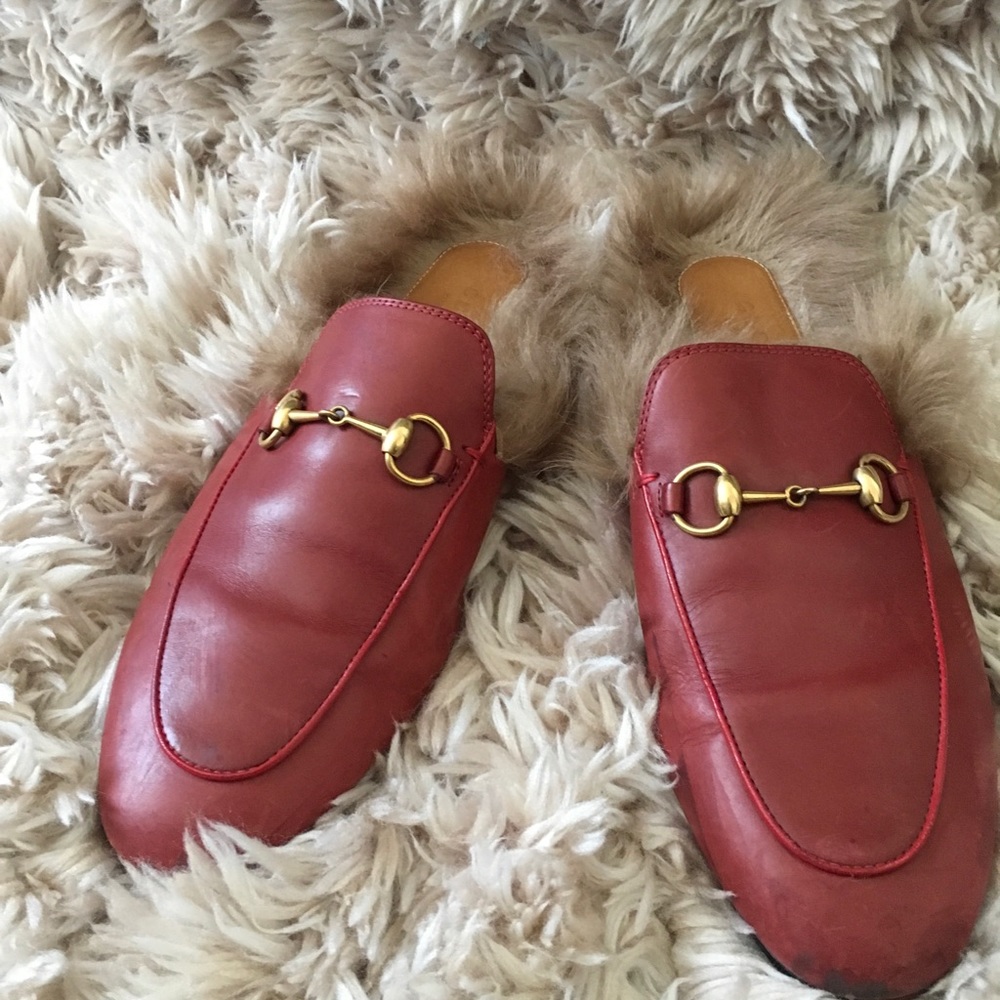 💃🏻 🤝Swapped❗️🤝💃🏻 Gucci Princetown fur slides - Picture 3 of 8